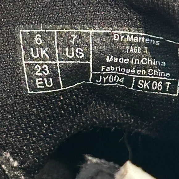 Doc Martens - 1460J JY004 - White/Rose Gold Boots w/ Zipper - US SIZE 7C - Picture 9 of 9